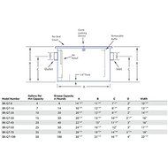 BK Resources BK-GT-50 Grease Trap, 50 lb. Capacity