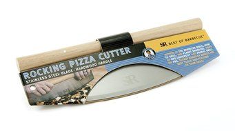 Steven Raichlen Best of Barbecue Wood Handled Rocking Pizza Cutter - SR8170