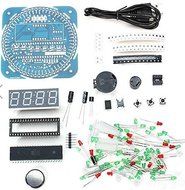 51 Rotating LED Unassembled Electronic Clock Kit DIY Hobby Electronic Kit for Challenge Learning Skill, IQ Development...