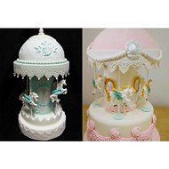 Genenic Baking Tool Sugarcraft Fondant Cake Decorating Mold Carousel Horse Mould N2