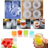 TrendBox DIY Silicone Ice Cube Mould Mold Tray Maker Freeze Soft For Chocolate Baking Pudding Cake Jelly Parties... N32