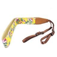Mavota Yellow Flower Camera Shoulder Neck Strap Camera Belt For Canon Nikon Olympus Panasonic Pentax Sony SLR/...