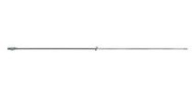 HUSTLER IC56 102&quot; STAINLESS STEEL CB RADIO WHIP ANTENNA WITH WELDED STUD AND STATIC BALL