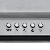 450 CFM Wall Mounted Range Hood Size: 24" W N3