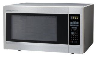 Sharp Countertop Microwave Oven ZR551ZS 1.8 cu. ft. 1100W Stainless Steel with Sensor Cooking N7