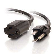C2G / Cables To Go 29930 16 AWG Outlet Saver Power Extension Cord for NEMA 5-15P to NEMA 5-15R (4 Feet, Black) N2