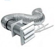 Vent Kit Dryer Alum 4inx5ft White
