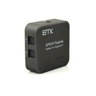 VONOTO 3 in 1 Toslink Fiber Optical Audio 1 to 3 output Adapter Switch Splitter 3 x 1 Selector Adapter Optic TOS... N2