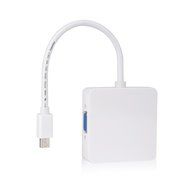 DOUBLETHREE 3 In 1 1080P Display Port DP to HDMI VGA DVI Adapter Converter Cable for MacBook N2