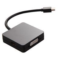 DOUBLETHREE 3 In 1 1080P Display Port DP to HDMI VGA DVI Adapter Converter Cable for MacBook N3