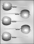 CK Products 2-Inch Apple Sucker Chocolate Mold