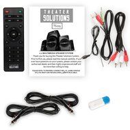 Theater Solutions TS215 Home 2.1 Speaker System with Bluetooth FM Tuner USB and 2 Ext. Cables N4