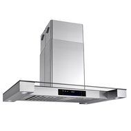 Golden Vantage 30" Stainless Steel Island Mount Range Hood With Touch Screen Display Light Lamp Baffle Filter N4