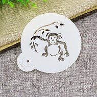 Sher Jungle Animals Cookie Stencil, Cupcake Stencil, Stencil for Cake Decorating, N5