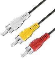 Fosmon RCA Audio &amp; Video Cable - 3 Plug Stereo/VCR (Red, White, Yellow) - 12ft / 3.7m N4
