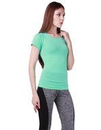 GU Angqi Women Sports T-Shirt Tee Athletic Neck Quick Dry Gym Yoga Running N14