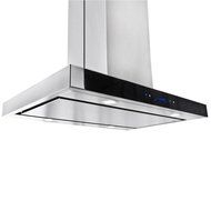 AKDY AIR27PS336 36" Island Mount Ducted Range Hood with 870 CFM Motor 3 Speed Fan Levels Ultra Quiet Operation...
