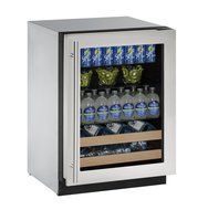 U-Line U2224BEVS00A Built-in Beverage Center, 24", Stainless Steel N3