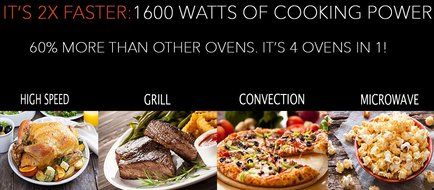 Apollo Half Time Convection Microwave. More Than a Microwave. Bake, Brown, Roast, Grill, 2X Faster. 1.2 Cu.Ft.... N2