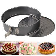 LEORX Nonstick Iron Cake Pan Set Baking Tray Springform Pan Pack of 3 (Grey) N5