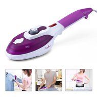 Garment Steamer Portable Handheld Power Steam Brush Wrinkle Steam Iron for Home and Travel Purple