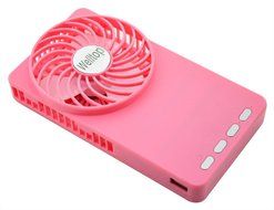 Welltop&reg; Mini Mirror Fan Handheld Pocket Fan Electric Personal Fans 3 Speeds Portable Mini USB 18650 Rechargeable... N17