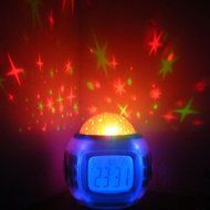 Alarm Clock, YiaMia(TM) Children Room Sky Star Night Light Projector Lamp Bedroom Alarm Clock with Sleeping Music... N4