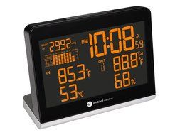 Ambient Weather WS-8600 Weather Station Clock with 256 Color Changing Wireless Temperature Humidity, and Barometer...