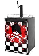 Kegerator Skin - Emo Skull 5 (fits medium sized dorm fridge and kegerators)