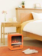 Pacific Heat Mini Retro Electric Stove (Red) N3
