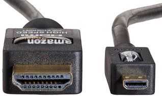 AmazonBasics High-Speed Micro-HDMI to HDMI Cable 2 Pack - 3.3 Feet (1 Meter) Supports Ethernet, 3D, and Audio... N3