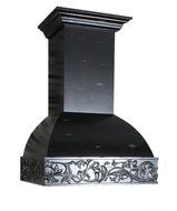 Z Line 393AA-36 1200 CFM Wooden Wall Mount Range Hood, 36", Antigua