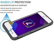 iPhone 7 Case, [4.7 Inch] HLCT Slim Fit Thin, Soft Interior Silicone Bumper &amp; Hard PC Back, Shock-Absorption Hybrid... N15