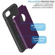 iPhone 7 Case, [4.7 Inch] HLCT Slim Fit Thin, Soft Interior Silicone Bumper &amp; Hard PC Back, Shock-Absorption Hybrid... N16
