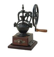 Retro Big Cast Iron Manual Grinder Upright Dust Brush Sent Home Coffee Bean Grinder