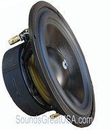 6.5" CDT Audio HD-6MDVC Dual 4 Ohm Audiophile Subwoofers can be wired for 2 Ohms N2