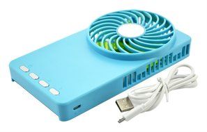 Welltop&reg; Mini Mirror Fan Handheld Pocket Fan Electric Personal Fans 3 Speeds Portable Mini USB 18650 Rechargeable... N23