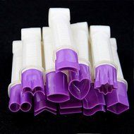 Y&amp;XL&amp;H Cake Clip Plastic Tweezers Cake Cookies Pastry Cutter Decoration Mold Tools,Set of 10