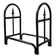 Firewood Log Bin Wood Storage Holder Fireplace Kindling Stand 23 x 14 In Metal