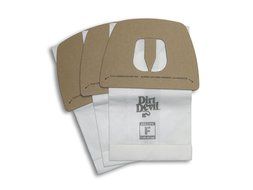 Dirt Devil Replacement Type F Vacuum Cleaner Bags, Package of 3