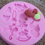 Genenic 3D Fondant Candy Baby Footprint Animal Mould Mold Cake Decorating N6