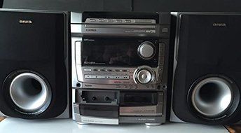 Aiwa CX-NA115 AM/FM Double Cassette 3 CD Stereo System N2