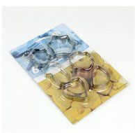 SNW Stainless Steel DIY Cartoon Biscuit Cookies Mold Tool Cookie Cutter,Set of 6