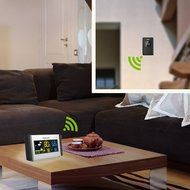 BALDR Colorful Weather Station Clock Indoor and Outdoor Temperature Humidity Display Alarm and Snooze Calendar...
