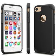 iPhone 7 Case, [4.7 Inch] HLCT Slim Fit Thin, Soft Interior Silicone Bumper &amp; Hard PC Back, Shock-Absorption Hybrid... N18