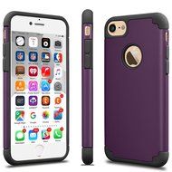iPhone 7 Case, [4.7 Inch] HLCT Slim Fit Thin, Soft Interior Silicone Bumper &amp; Hard PC Back, Shock-Absorption Hybrid... N19