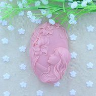 Sher Beautiful Faery Soap Mold Fondant Cake Chocolate Silicone Mold, Decoration Tools Bakeware
