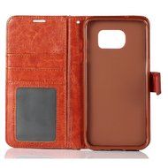 Galaxy S7 Edge Case, HLCT PU Leather Case, With Soft TPU Protective Bumper, Built-In Kickstand, Cash And Card... N20