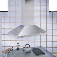 Best IS4270X100SS 39&quot; Island Chimney Hood with 1 000 CFM Internal Blower Multi-Speed Slide Control Four Halogen...