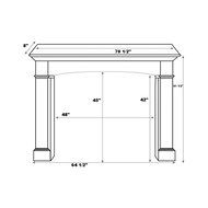 Pearl Mantels Vance Wood Fireplace Mantel Surround N3